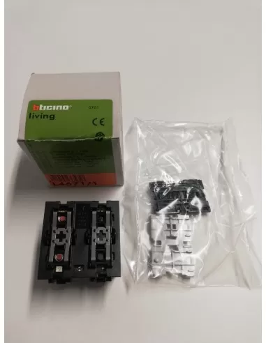 Actionneur Bticino SCS avec 1 relais et 2 modules L4671//1 Living International